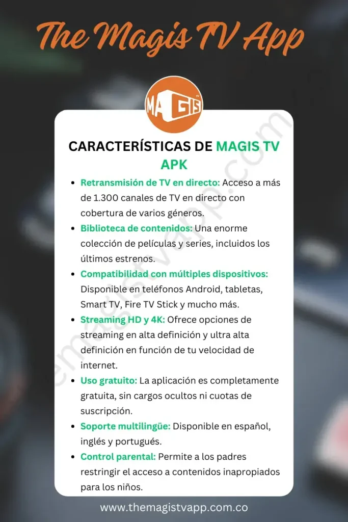 Descargar Magis TV APK gratis: lo último en streaming 4 Características de Magis TV APK